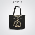 Black Myth Wukong Prints Black Canvas Bag
